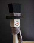 Wood Standing Snowman