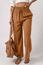Load image into Gallery viewer, Drawstring Elastic Waist Casual Wide Leg Pants
