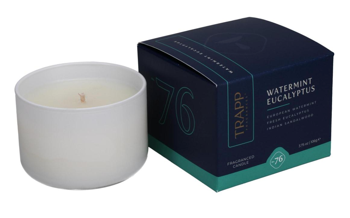 Watermint Eucalyptus Trapp Candle
