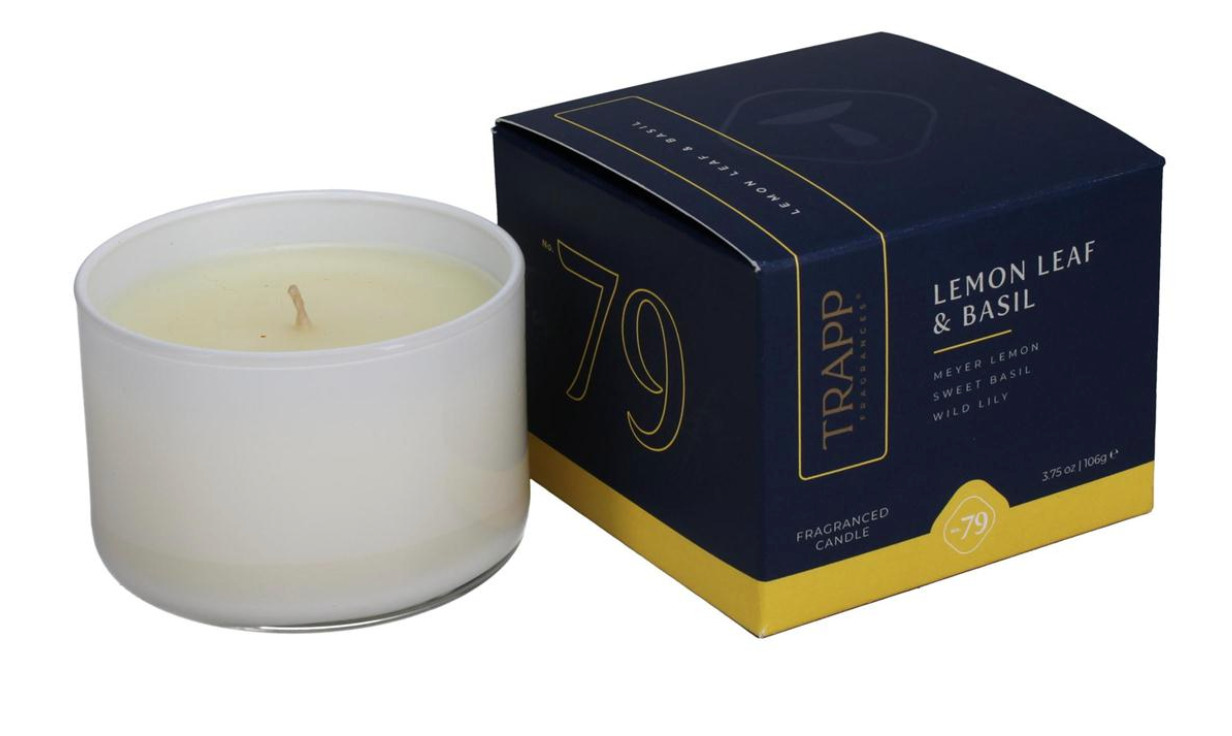 Lemon Leaf and Basil Trapp Candle
