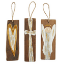 Gold Reclaimed Wood Ornament