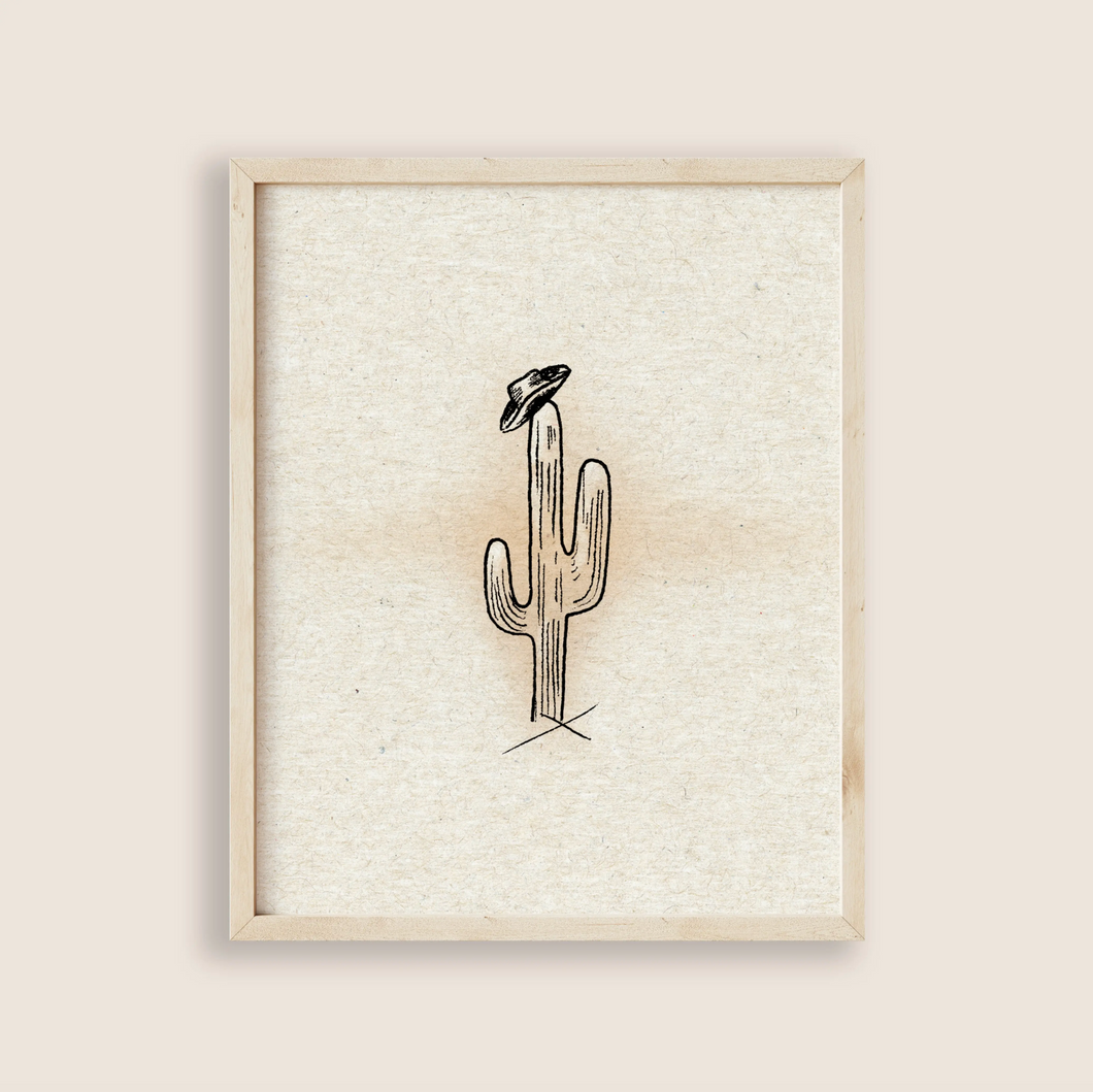 Lone Cactus Print