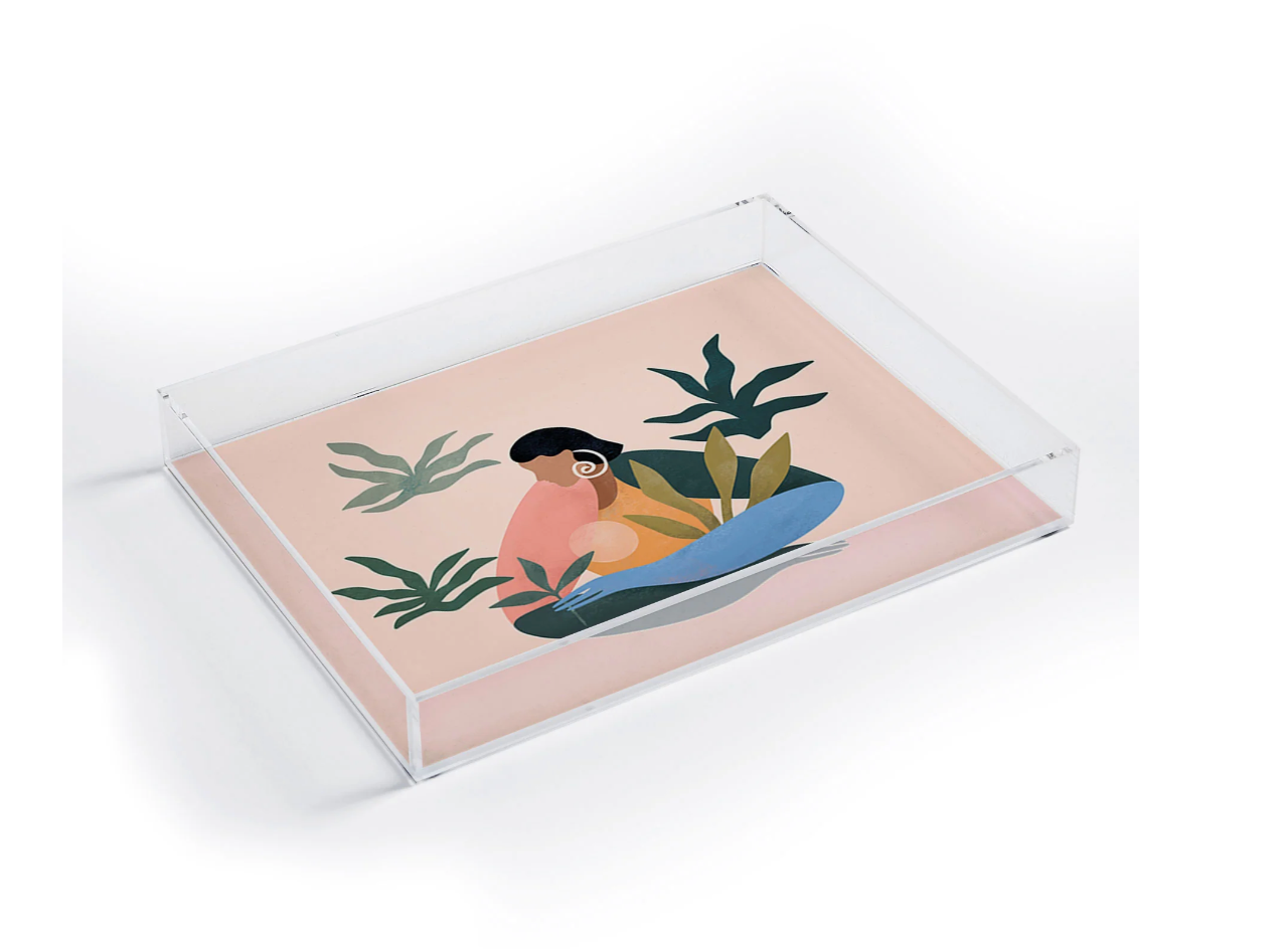 Groovy Acrylic Tray (8x6) - Deny Designs