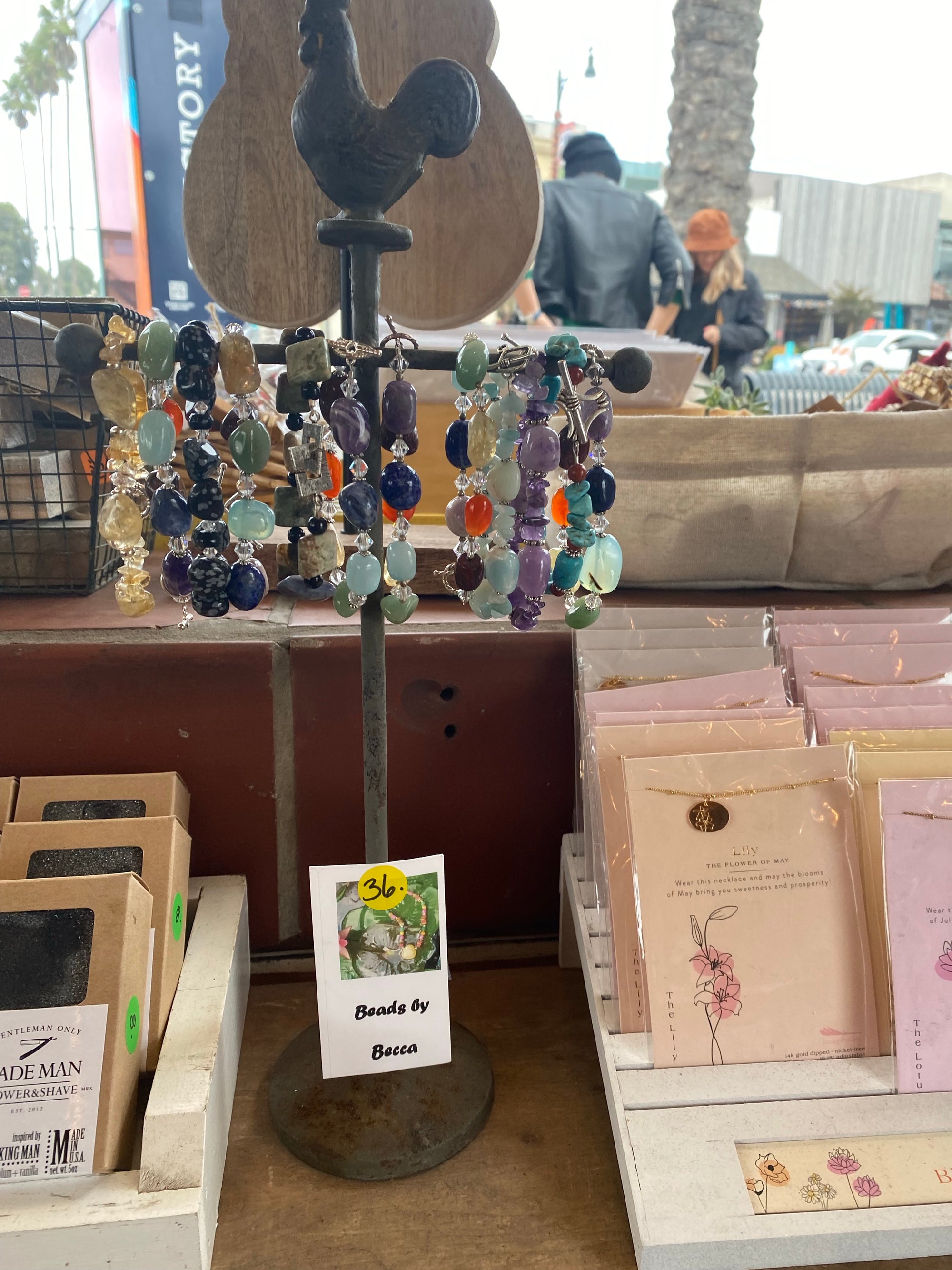 Gem Beaded Bracelet (Each One Varies)