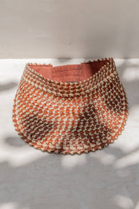 Rattan Sun Visor in Ombre: Clay