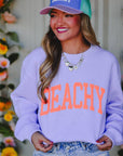 BEACHY Lavender Knit Sweater