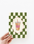 Birthday Brew Iced Coffee Coquette Caffeine Greeting Card