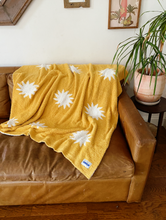 Load image into Gallery viewer, Sun Plush Throw - Marigold Yellow
