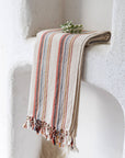 Earthy Striped Turkish Beach Towel