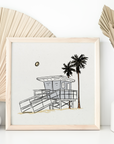 Lifeguard Tower Art Print