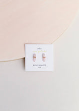 Load image into Gallery viewer, Mineral Point - Rose Quartz - Earring
