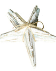 Kelso Wood Starfish, Set of 3 - White & Teal