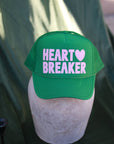 Heart Breaker Trucker hat: Red / Pink