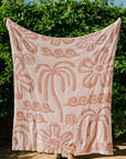 Hanalei Plush Throw - Island Blush