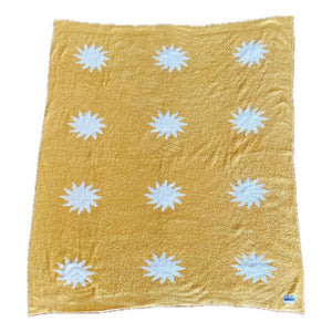 Sun Plush Throw - Marigold Yellow