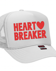 Heart Breaker Trucker hat: Red / Pink