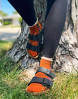 Orange Audrey Vintage Ankle Socks