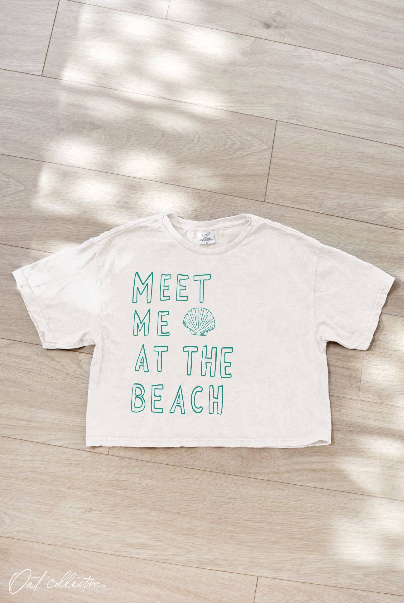 Meet Me At The Beach Crop: Cream