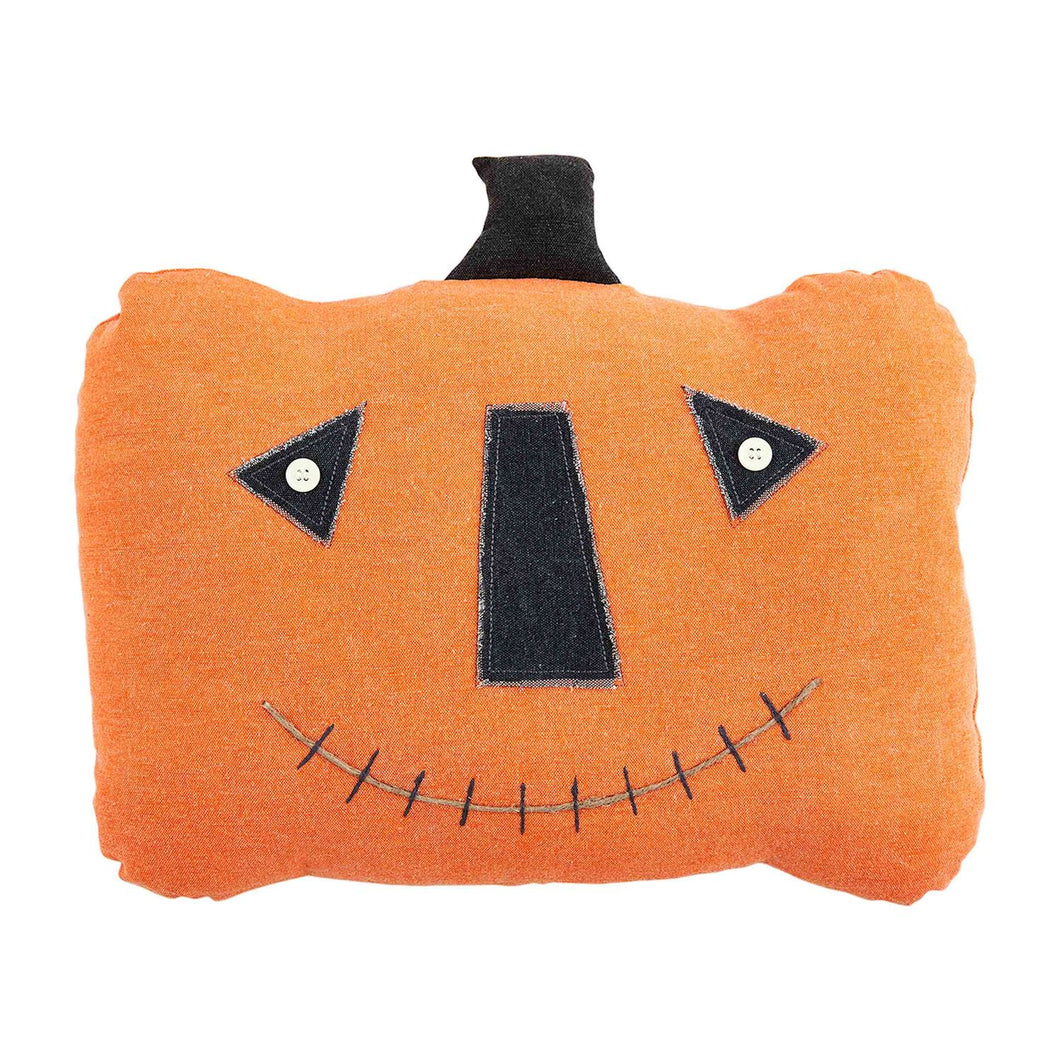 Button Jack-O-Lantern Pillows