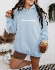 Have A Nice Day Retro Smiley Face Unisex Hoodie: Light Blue