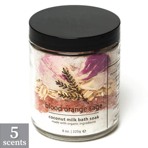 Coconut Milk Bath Soak: Blood Orange Sage