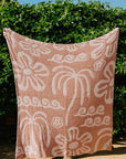 Hanalei Plush Throw - Island Blush