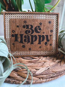 Be Happy Wall Hanging