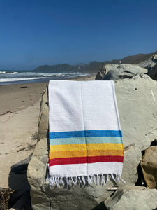 Vintage Rainbow - SUSTAINABLE RECYCLED THROW BLANKET