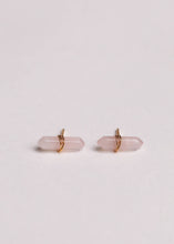 Load image into Gallery viewer, Mineral Point - Rose Quartz - Earring
