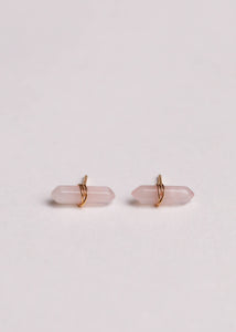 Mineral Point - Rose Quartz - Earring