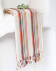 Earthy Striped Turkish Beach Towel