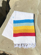 Load image into Gallery viewer, Vintage Rainbow - SUSTAINABLE RECYCLED THROW BLANKET
