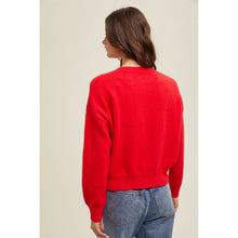 Load image into Gallery viewer, MERRY Fluffy Patch Sweater: Green
