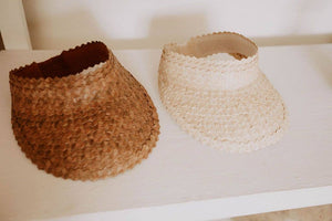 Rattan Sun Visor in Blonde