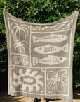 Beachcomber Plush Throw - Tan
