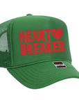 Heart Breaker Trucker hat: Red / Pink