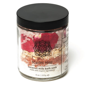 Coconut Milk Bath Soak: Scarlet Rose