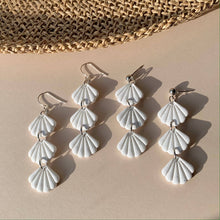 Load image into Gallery viewer, Triple Shell Earrings
