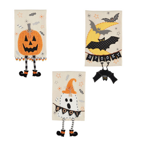 Halloween Dangle Leg Tea Towels