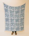 Lanai Plush Throw - Slate Blue