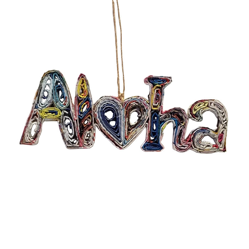 Aloha Reclaimed Magazine Ornament - Albert