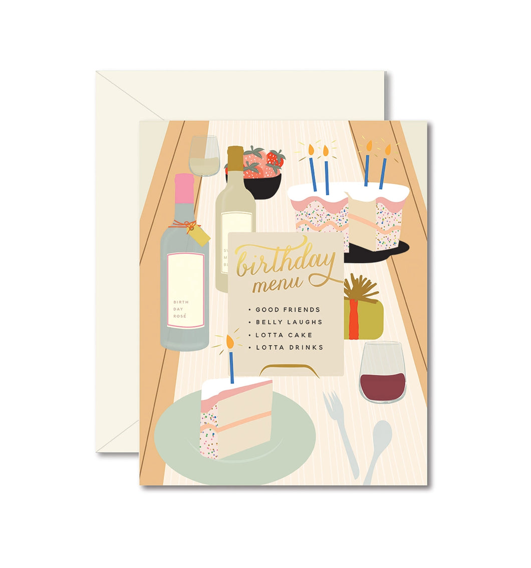 Birthday Tablescape Card - Ginger P. Designs