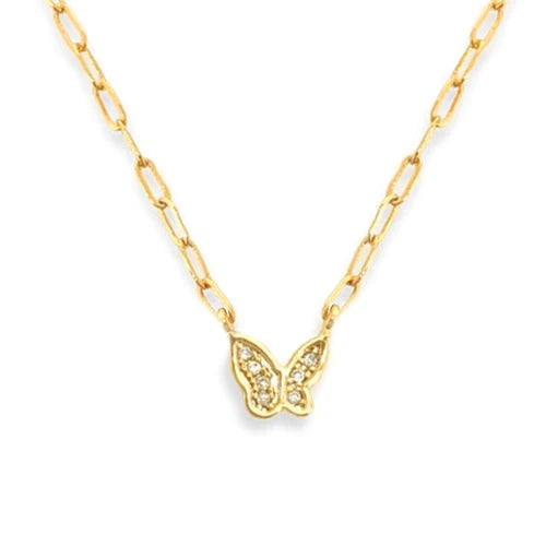 Dainty Butterfly Chain Necklace