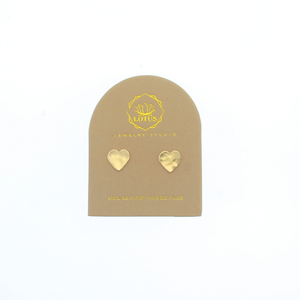 Carded Stud Earring - Heart