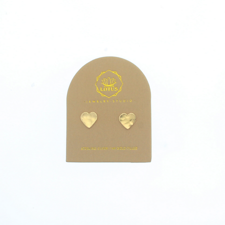 Carded Stud Earring - Heart