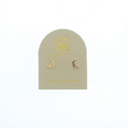 Carded Stud Earring - Moon