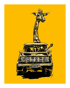 G Raffe the Giraffe Print - Nik Sebastian Art