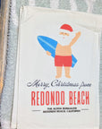 Merry Christmas from Redondo Beach Tea Towel