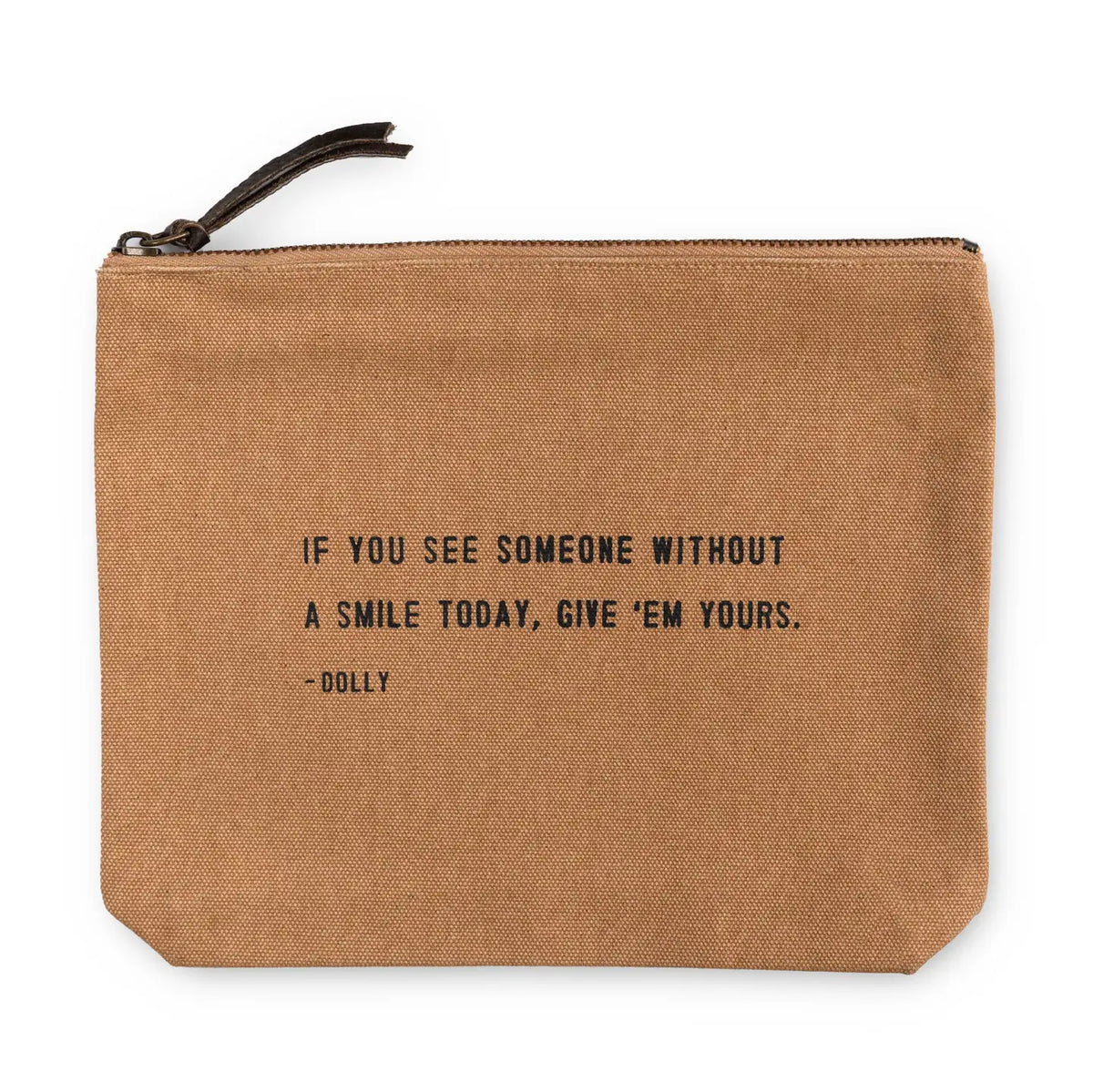 If You See Someone Without A Smile Canvas Zip Bag