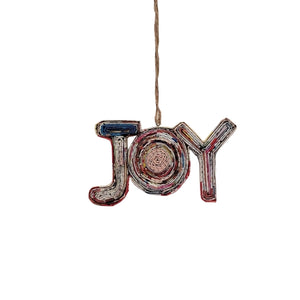 Joy Reclaimed Magazine Ornament - Albert
